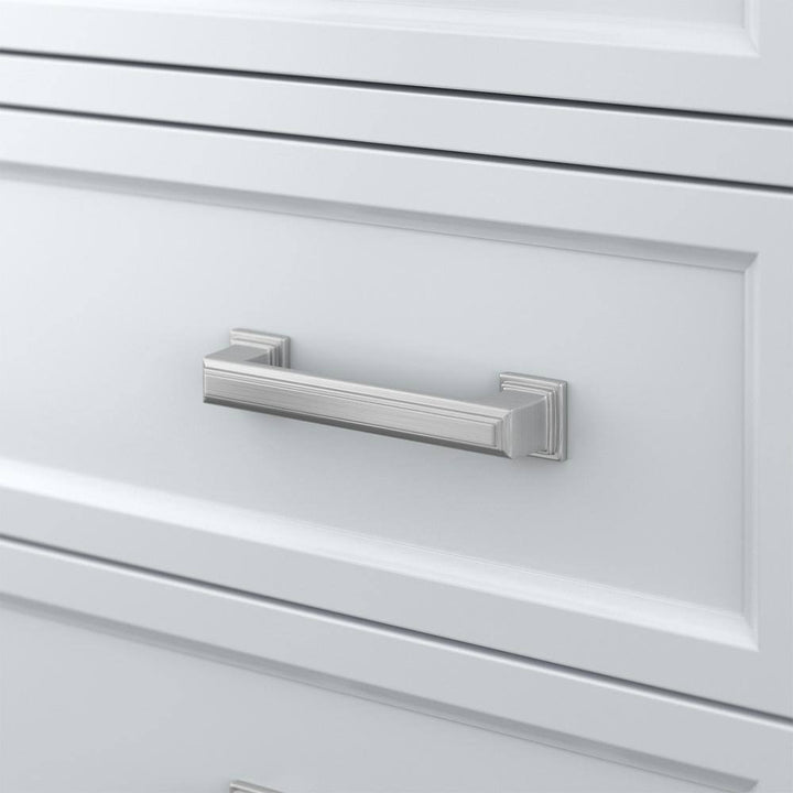 Affinity 31" Single Sink Vanity with White & Gray Carrara Marble Top - Design Element Bath Kitchen - Bathroom Vanity - White