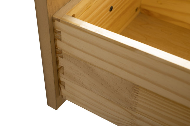 Burbank 54" Single Sink Vanity with Quartz Top - Design Element Bath Kitchen - Bathroom Vanity - Golden Oak with Matte Black Hardware