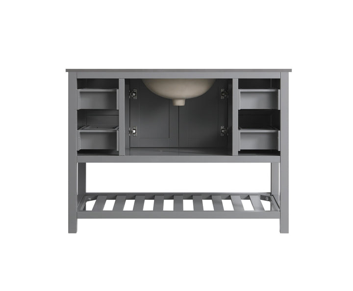 Monaco 48" Single Sink Bathroom Vanity Base Cabinet without Top - Design Element Bath Kitchen - Bathroom Vanity - Classic Gray