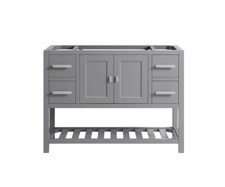Monaco 48" Single Sink Bathroom Vanity Base Cabinet without Top - Design Element Bath Kitchen - Bathroom Vanity - Classic Gray