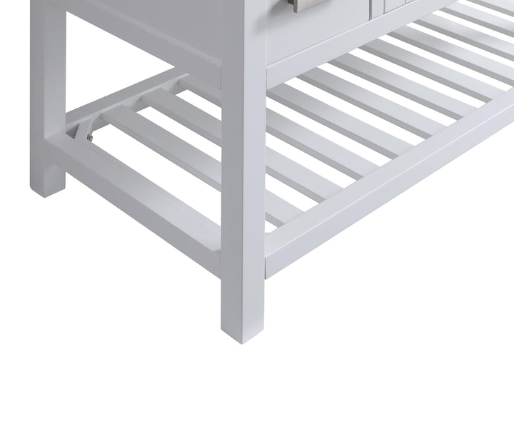 Monaco 48" Single Sink Bathroom Vanity Base Cabinet without Top - Design Element Bath Kitchen - Bathroom Vanity - Cloud White