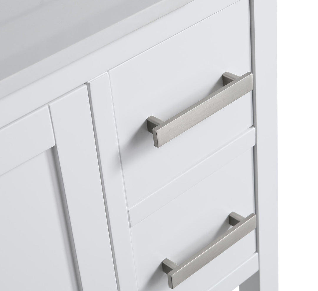 Monaco 48" Single Sink Bathroom Vanity Base Cabinet without Top - Design Element Bath Kitchen - Bathroom Vanity - Cloud White