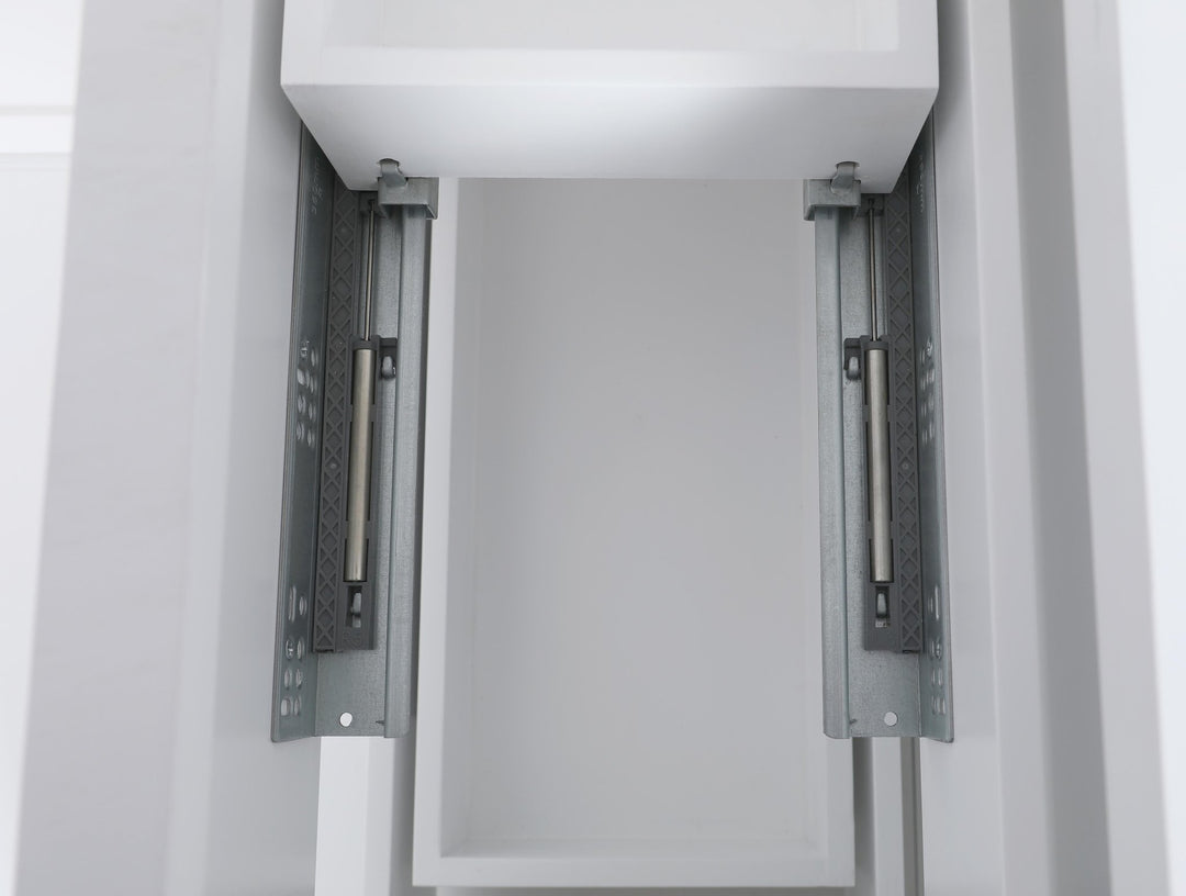 Monaco 48" Single Sink Bathroom Vanity Base Cabinet without Top - Design Element Bath Kitchen - Bathroom Vanity - Cloud White