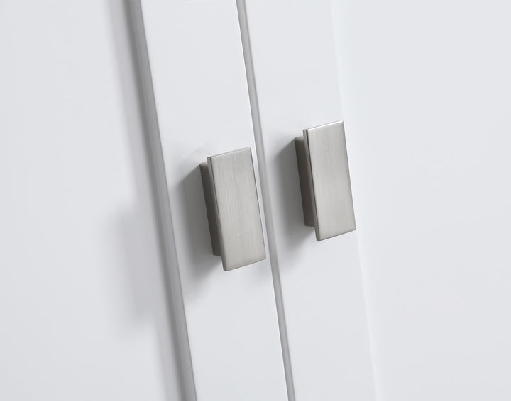 Monaco 60" Double Sink Bathroom Vanity Base Cabinet without Top - Design Element Bath Kitchen - Bathroom Vanity - Cloud White