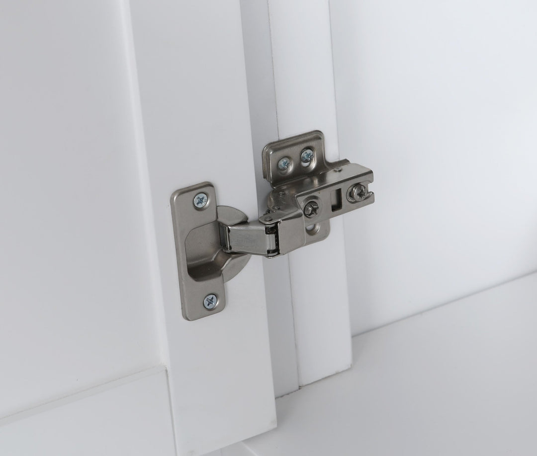 London 29.5" Single Sink Vanity Cabinet Only in White - Design Element Bath Kitchen - Bathroom Vanity -