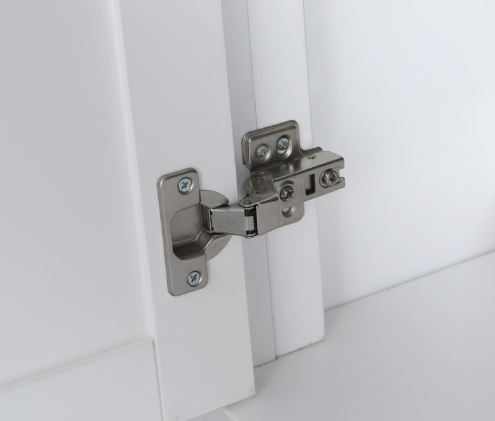 London 29.5" Single Sink Vanity Cabinet Only in White - Design Element Bath Kitchen - Bathroom Vanity -