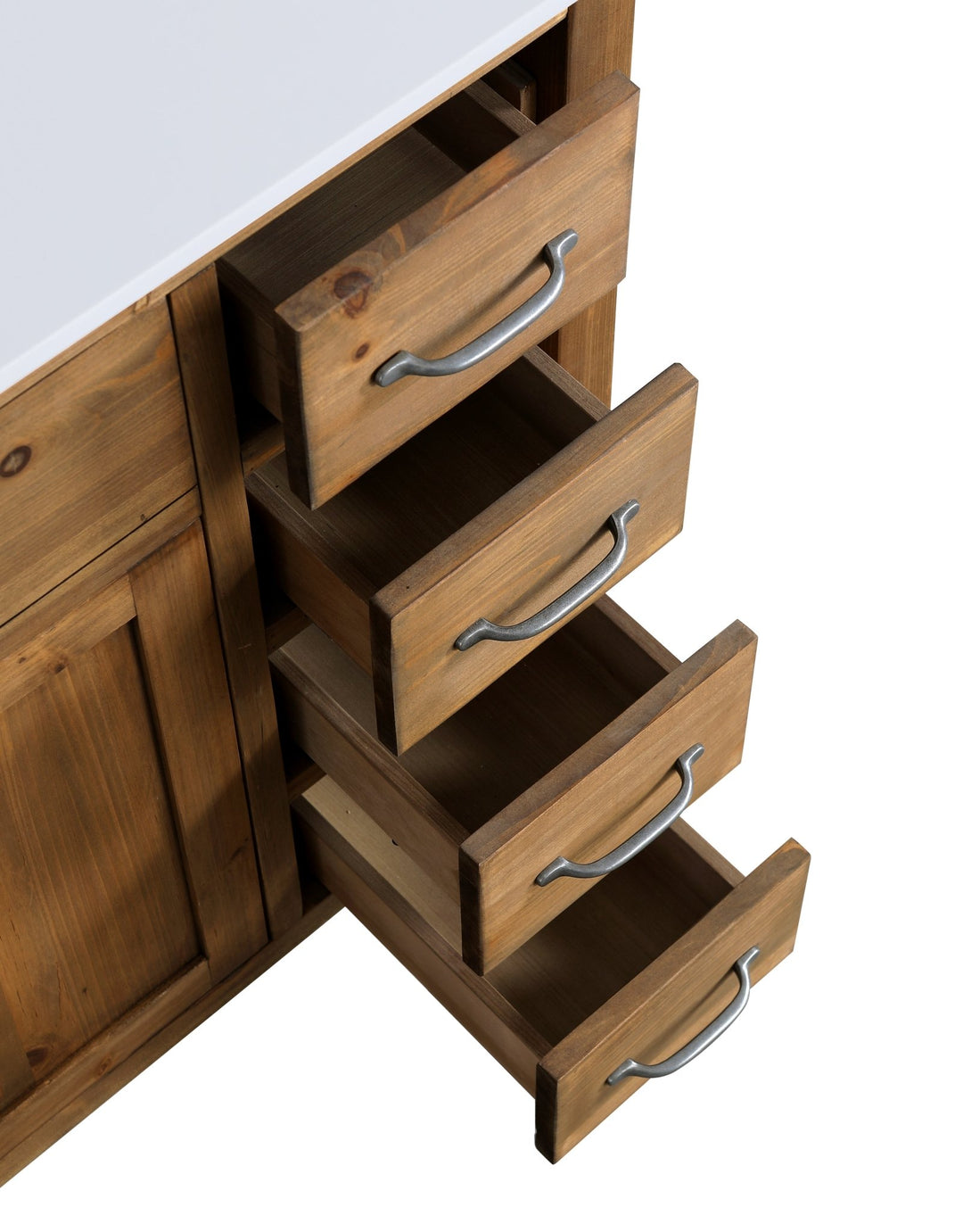 Bryson 48" Vanity Base Only in Walnut - Design Element Bath Kitchen - Bathroom Vanity -