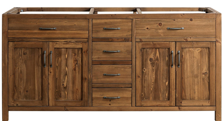 Bryson 72" Vanity Base Only in Walnut - Design Element Bath Kitchen - Bathroom Vanity -