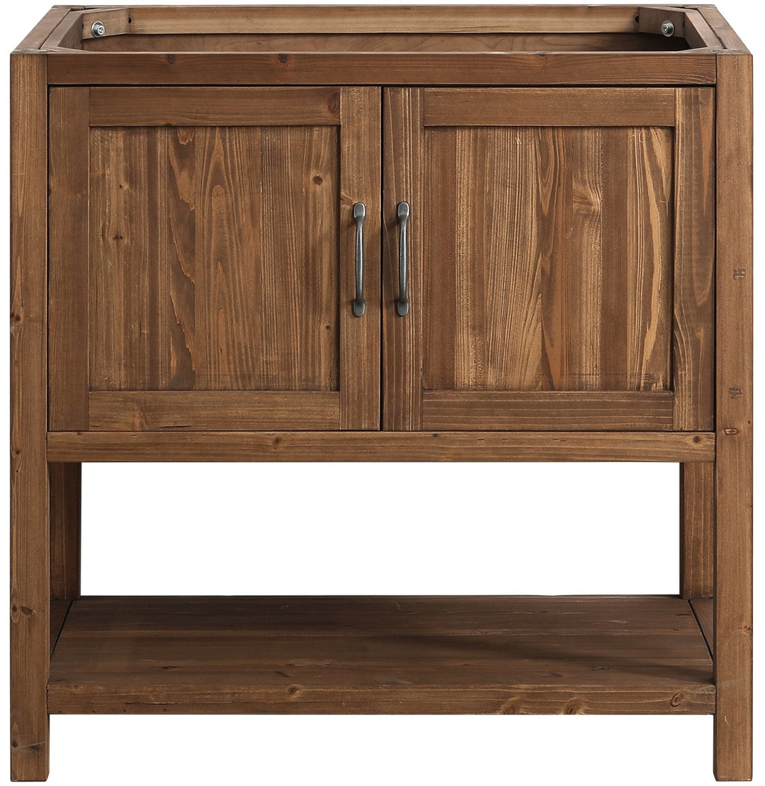 Austin 36" Vanity Base Built With Reclaimed Wood in Walnut Finish - Design Element Bath Kitchen - Bathroom Vanity -