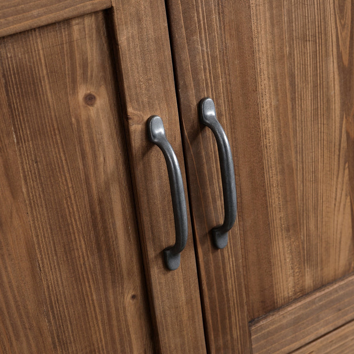 Austin 36" Vanity Base Built With Reclaimed Wood in Walnut Finish - Design Element Bath Kitchen - Bathroom Vanity -