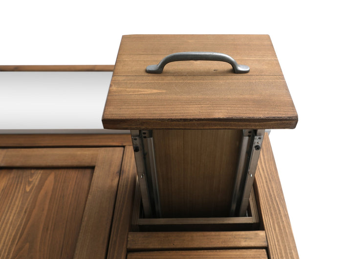 Austin 48" Vanity Base Built With Reclaimed Wood in Walnut Finish - Design Element Bath Kitchen - Bathroom Vanity -