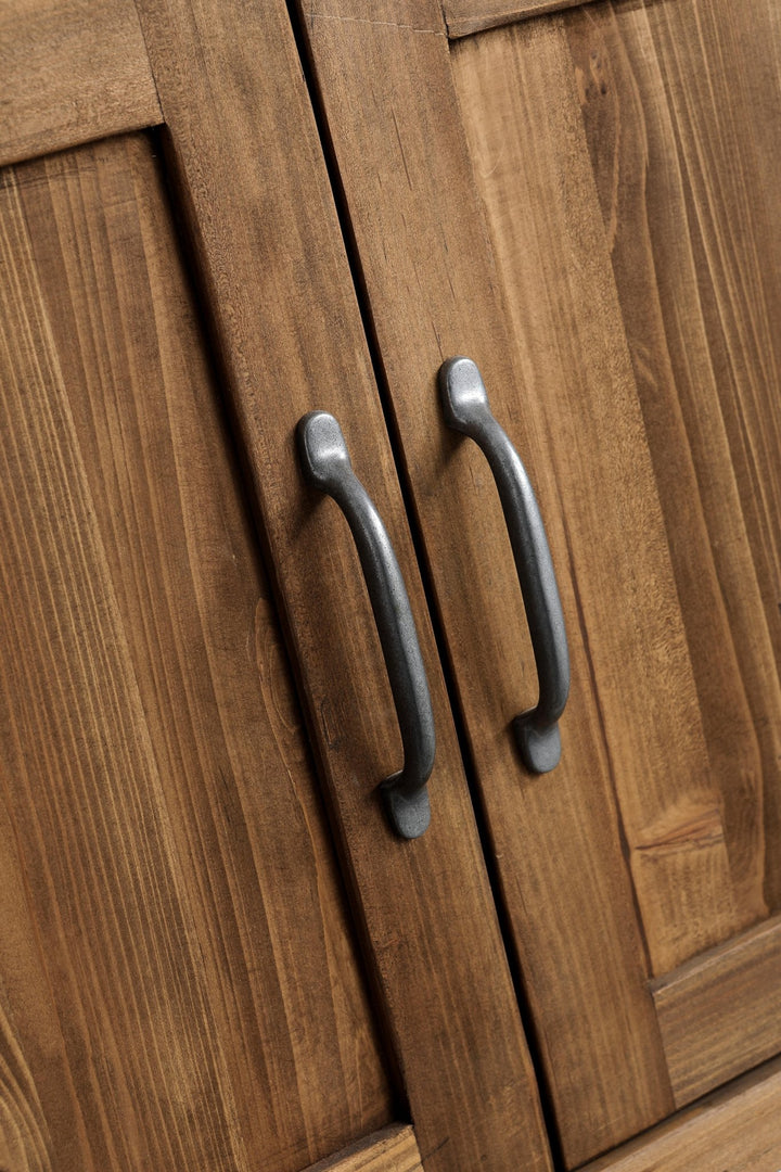 Austin 60" Vanity Base Built With Reclaimed Wood in Walnut Finish - Design Element Bath Kitchen - Bathroom Vanity -