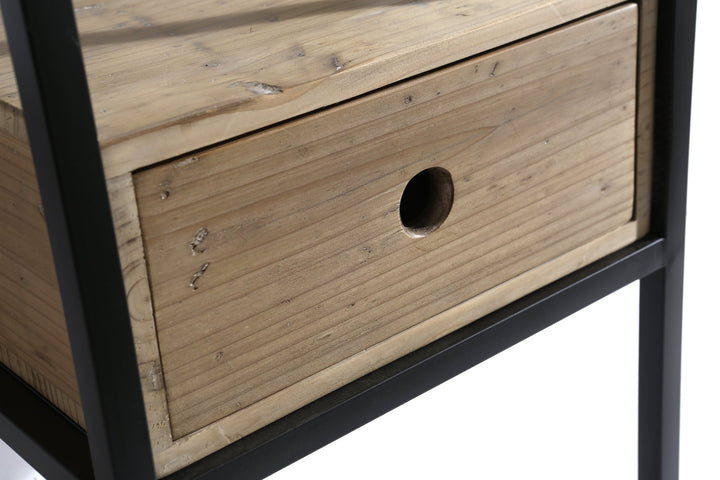 Cassidy 16" Single Sink Vanity in Natural with Porcelain Top - Design Element Bath Kitchen - Bathroom Vanity -