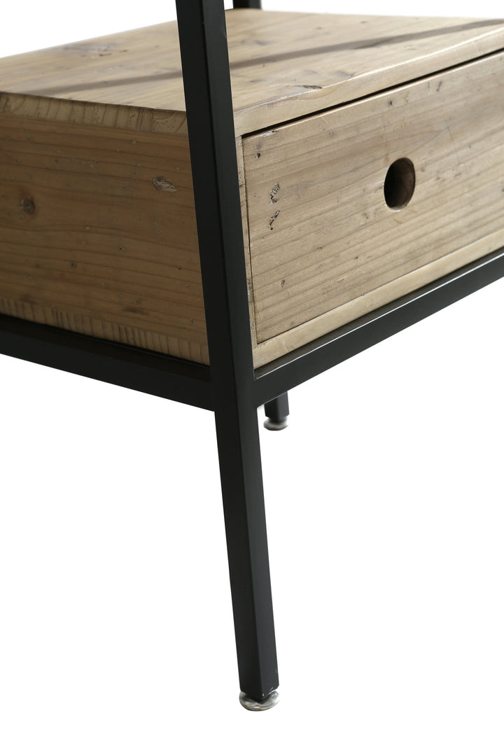 Cassidy 16" Single Sink Vanity in Natural with Porcelain Top - Design Element Bath Kitchen - Bathroom Vanity -