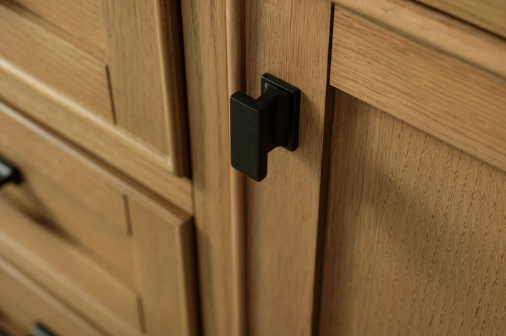 Milano 54" Single Sink Vanity with White Quartz Top - Design Element Bath Kitchen - Bathroom Vanity - Navy with Satin Gold Hardware