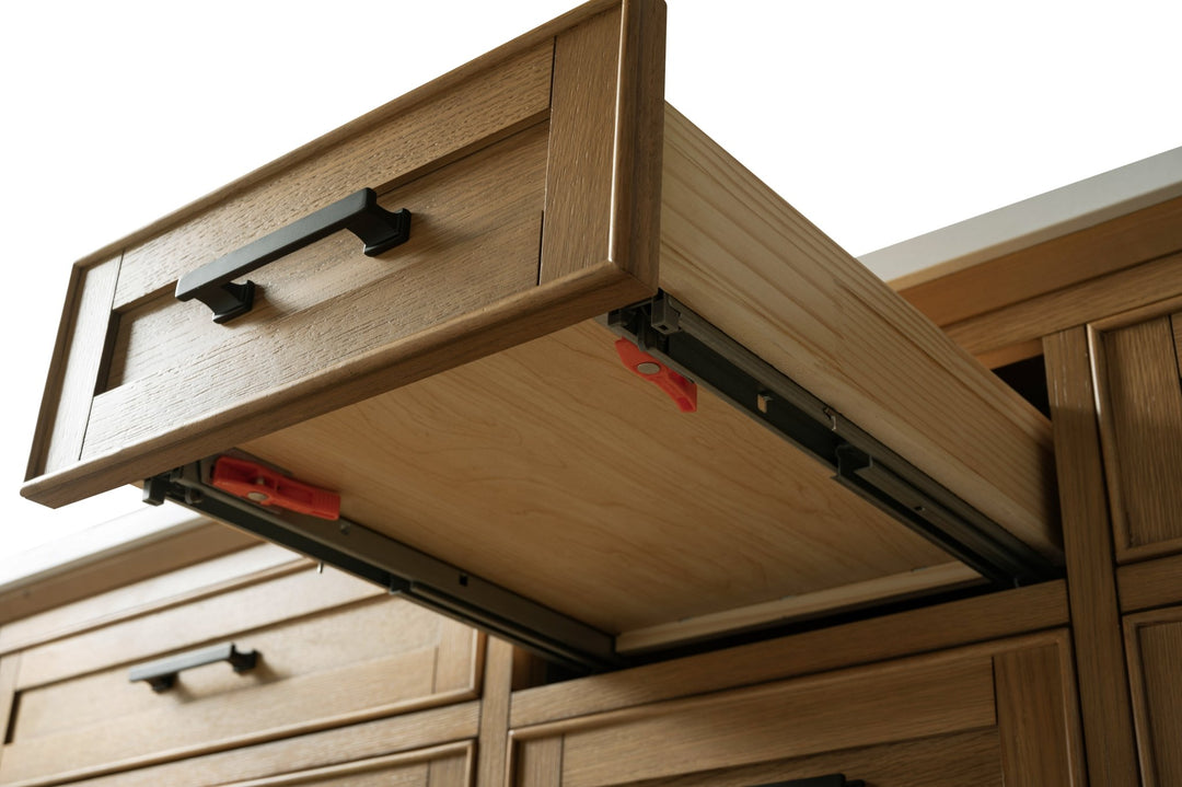 Milano 72" Double Sink Vanity with White Quartz Top - Design Element Bath Kitchen - Bathroom Vanity - Navy with Satin Gold Hardware