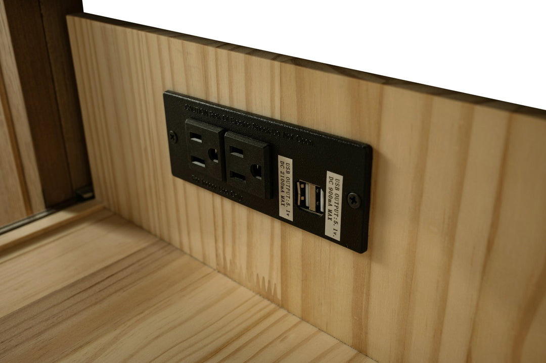 Milano 84" Double Sink Vanity with White Quartz Top - Design Element Bath Kitchen - Bathroom Vanity - Navy with Satin Gold Hardware