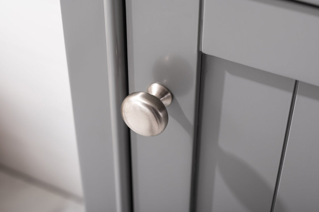 Marian 20" Single Sink Vanity with Porcelain Top - Design Element Bath Kitchen - Bathroom Vanity - Navy with Satin Gold Hardware