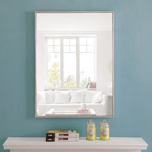 Vera 24 x 32 Rectangular Mirror with Modern Metal Framed