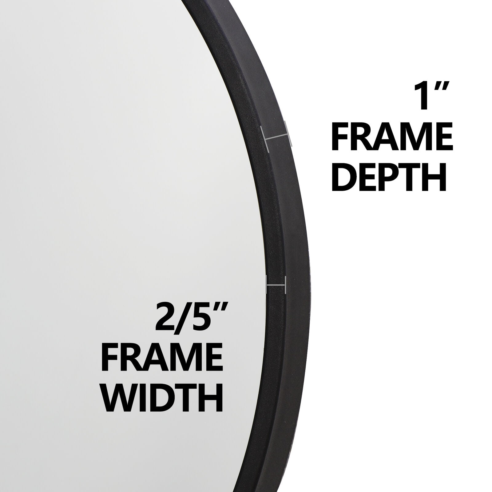 Vera Oval Vanity Mirror Metal Frame 24