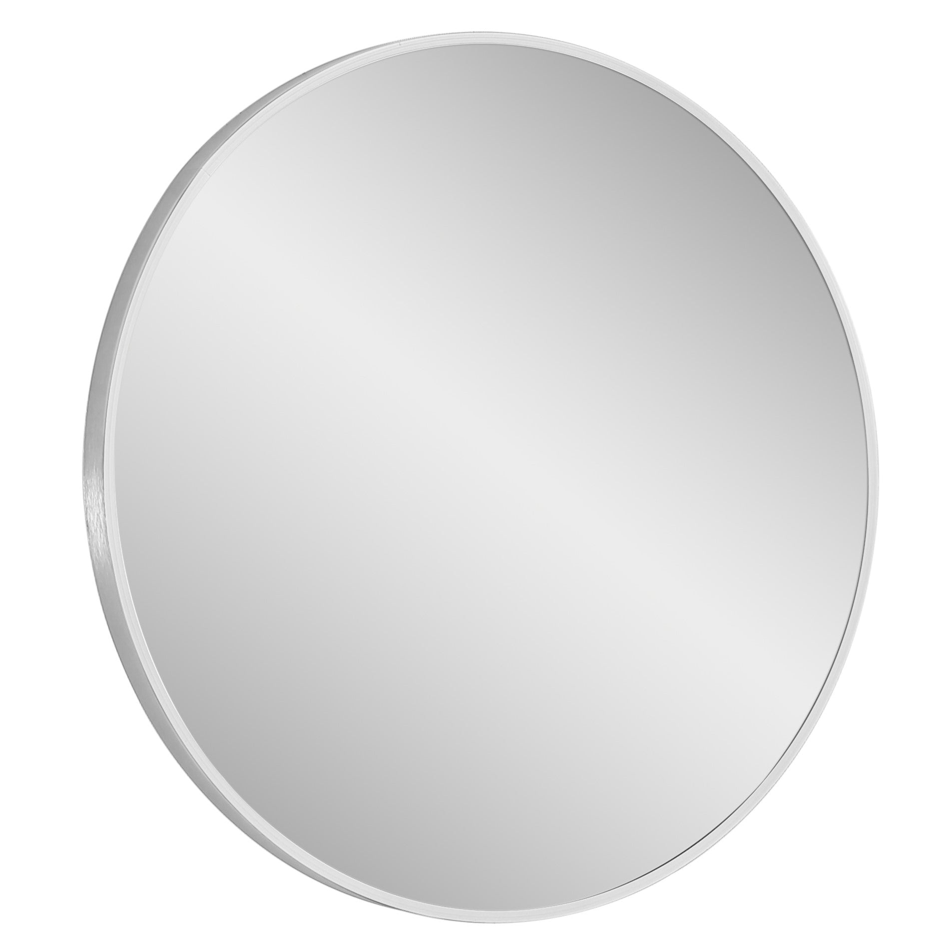 Vera Round Vanity Mirror Stainless Steel Frame 28" x 28" Round