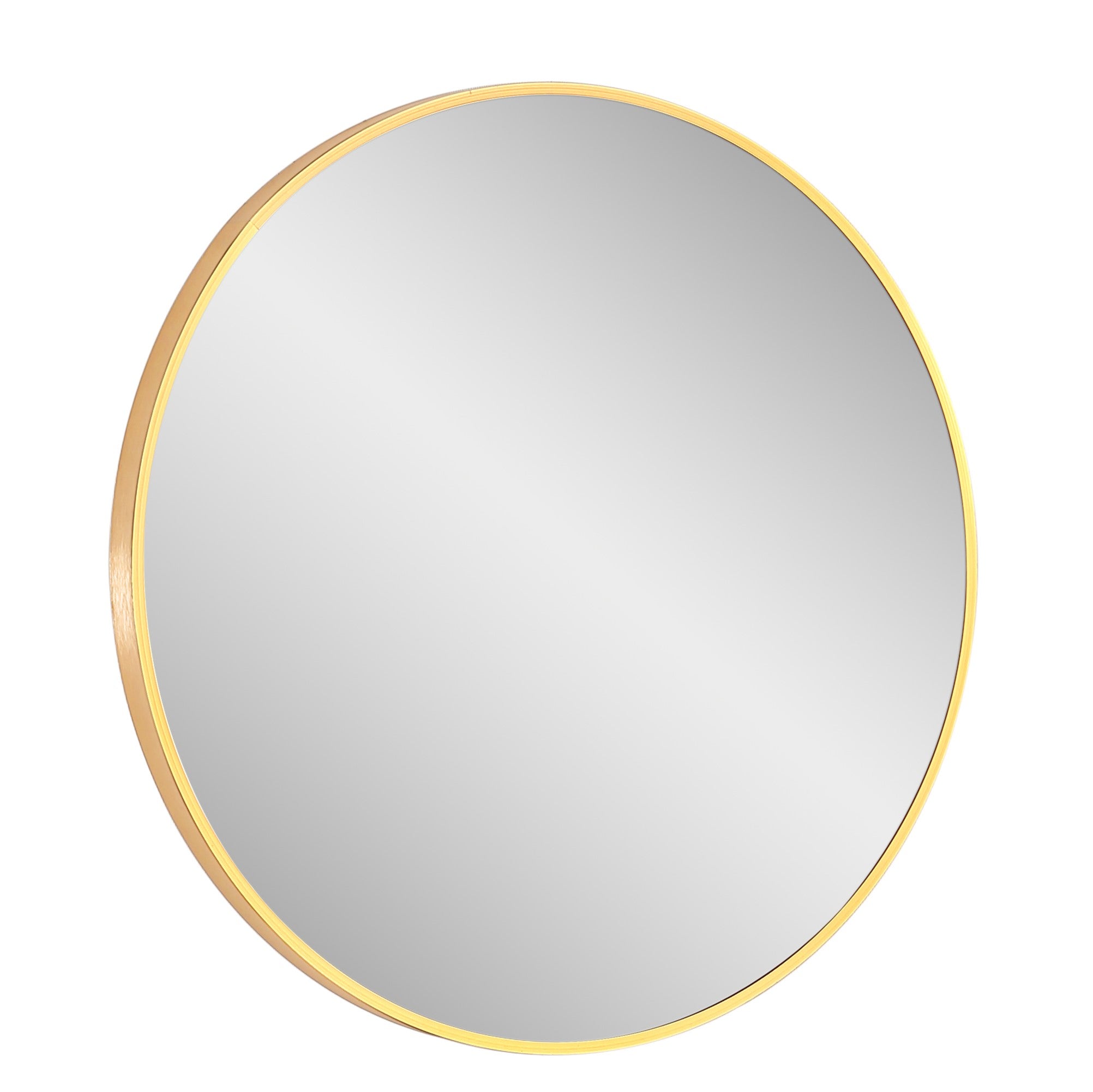 Vera Round Vanity Mirror Stainless Steel Frame 28" x 28" Round