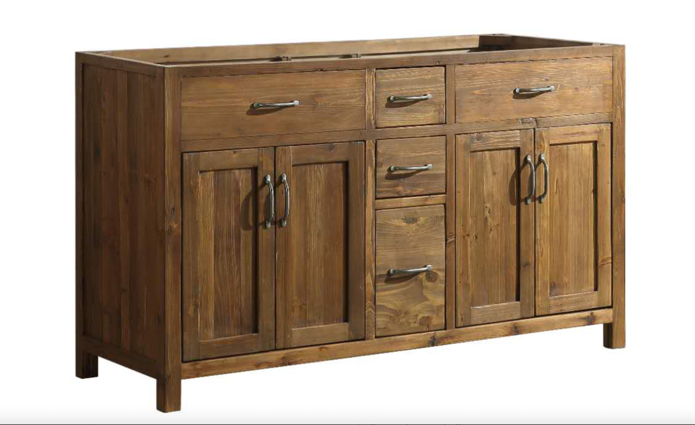 Bryson 60" Vanity Base Only - Walnut