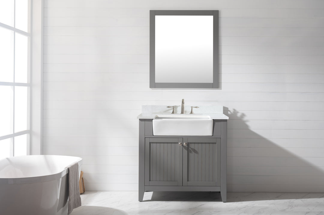 Burbank 36" Single Sink Vanity with Quartz Top