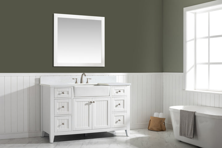 Burbank 54" Single Sink Vanity with Quartz Top