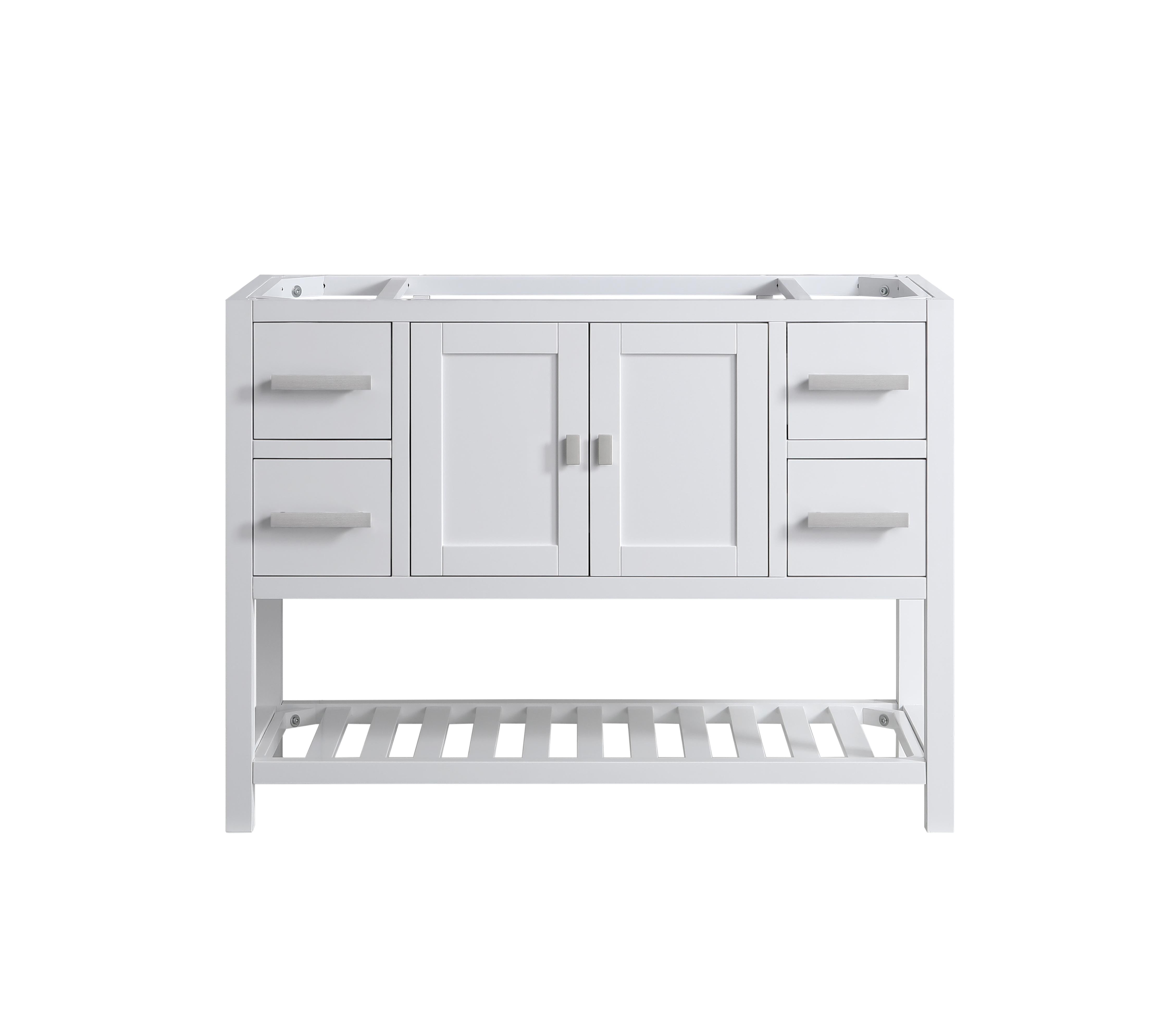 Monaco 48" Single Sink Bathroom Vanity Base Cabinet without Top