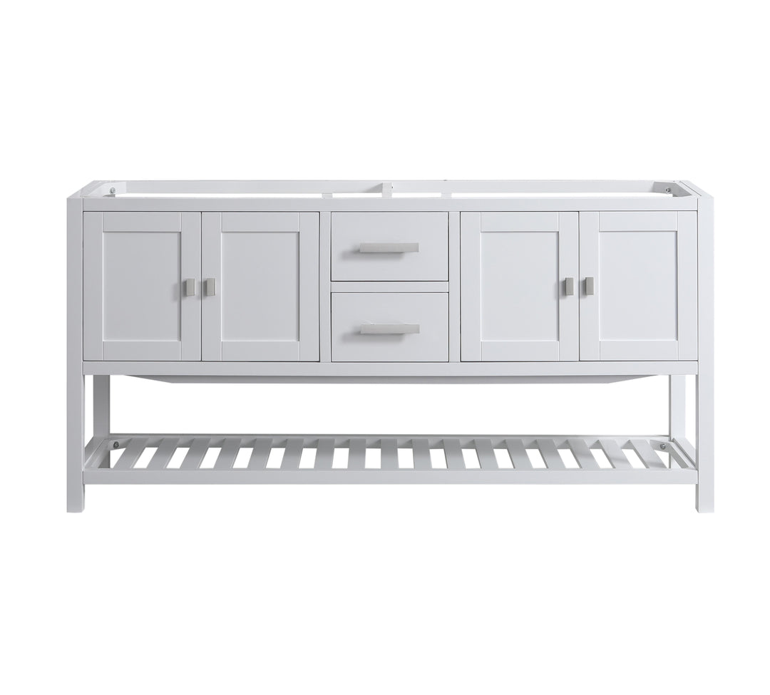 Monaco 72" Double Sink Bathroom Vanity Base Cabinet without Top