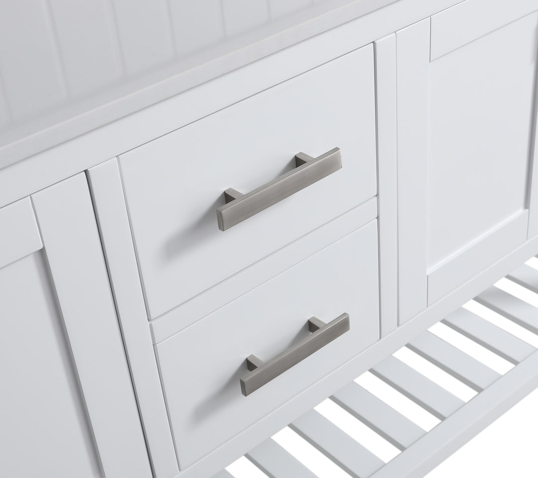 Monaco 72" Double Sink Bathroom Vanity Base Cabinet without Top