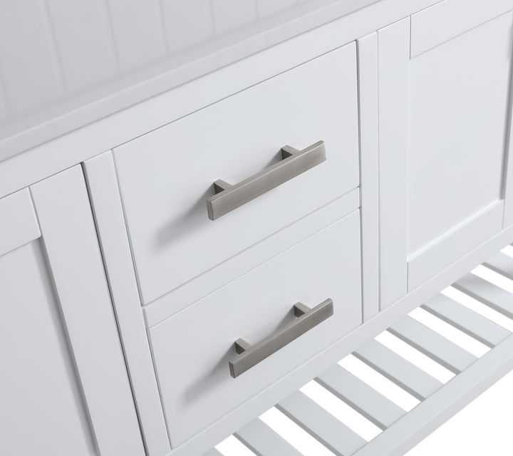 Monaco 72" Double Sink Bathroom Vanity Base Cabinet without Top