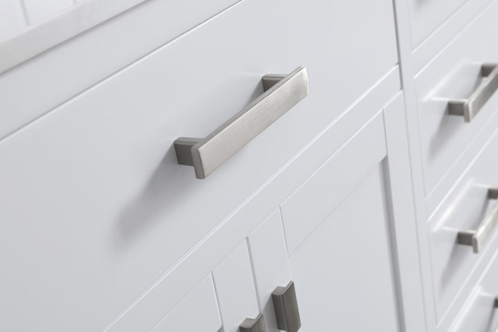 London 71.5" Double Sink Vanity Cabinet Only in White