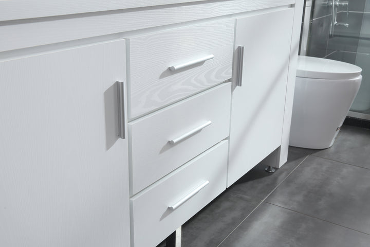 Washington 72" Double Sink Vanity with Wood Vanity Top and Mirror