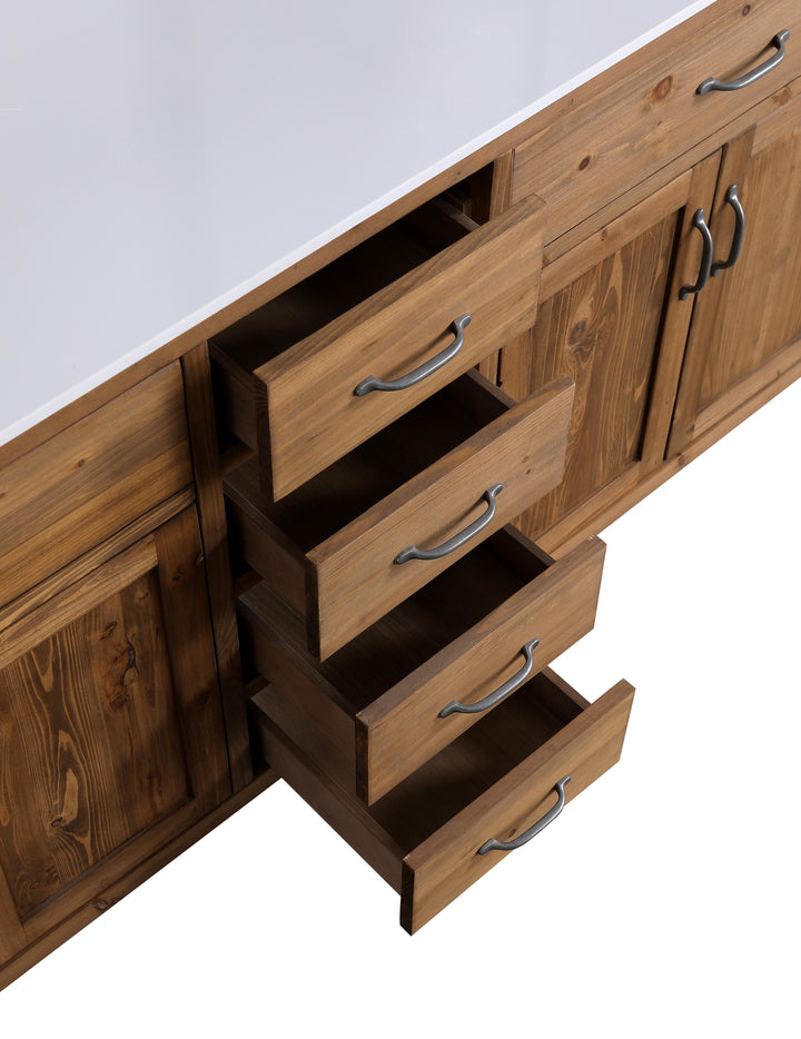 Bryson 72" Vanity Base Only in Walnut