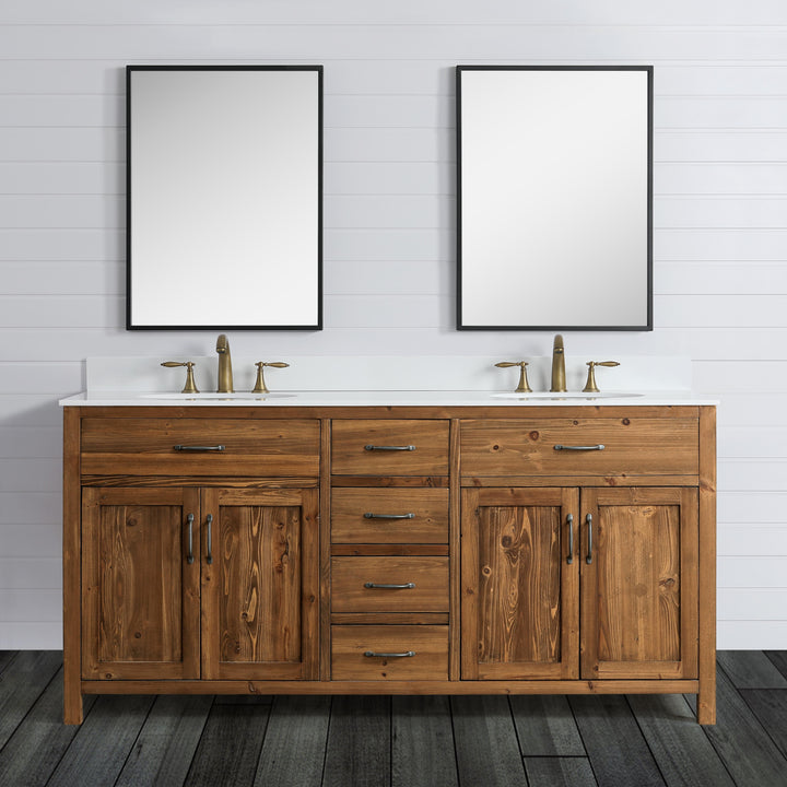 Bryson 72" Vanity Base Only in Walnut