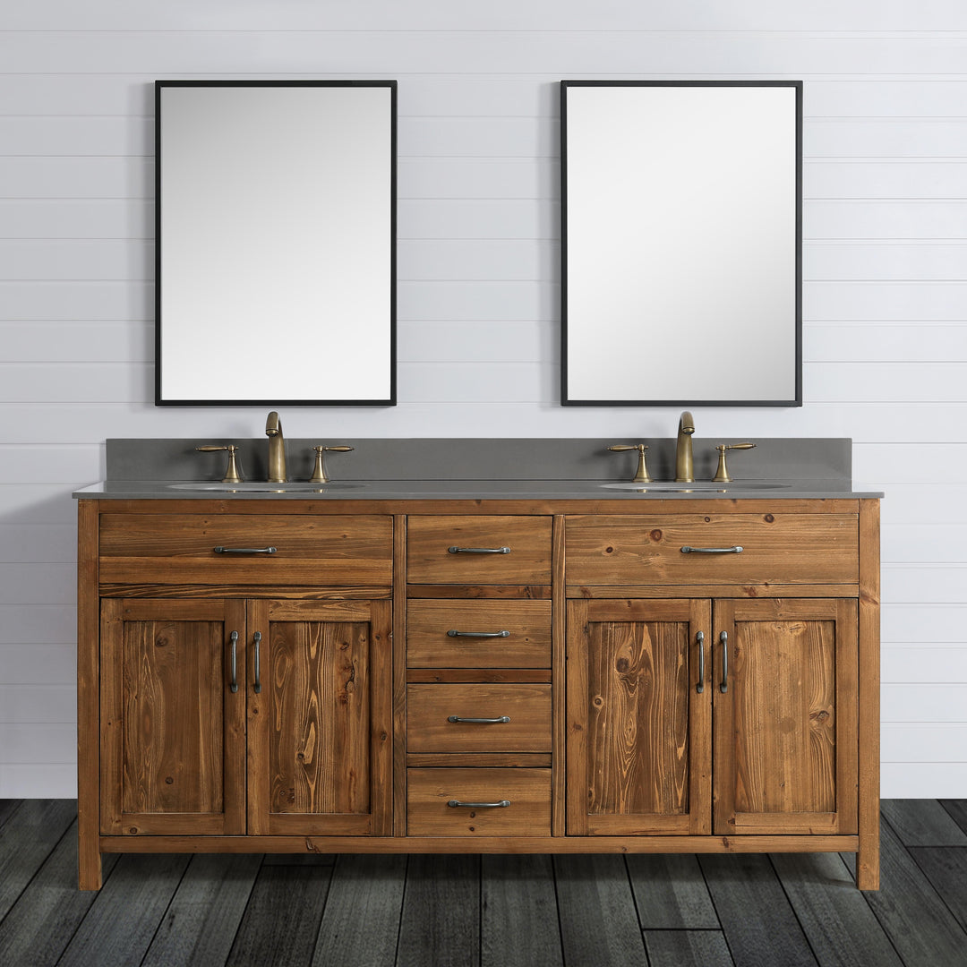 Bryson 72" Vanity Base Only in Walnut