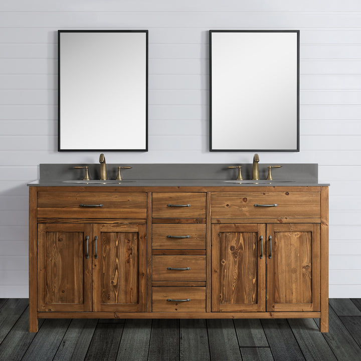 Bryson 72" Vanity Base Only in Walnut