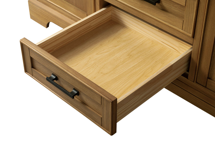 Milano 54" Single Sink Vanity with White Quartz Top