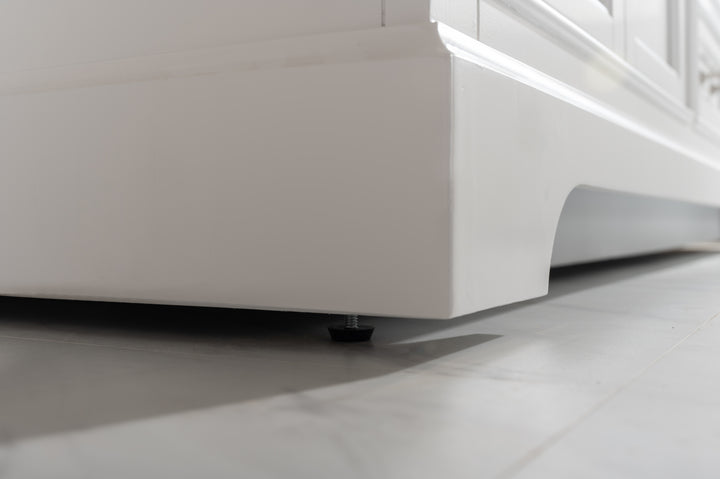 Milano 54" Single Sink Vanity with White Quartz Top