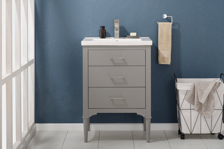 Mason 24" Single Sink Vanity with Porcelain Top