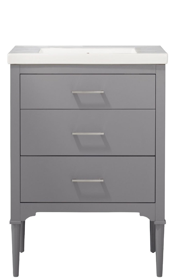 Mason 24" Single Sink Vanity with Porcelain Top