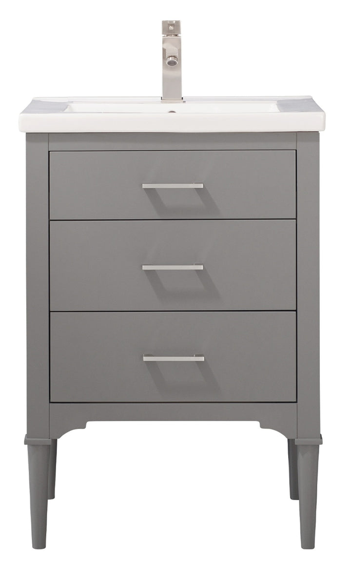 Mason 24" Single Sink Vanity with Porcelain Top