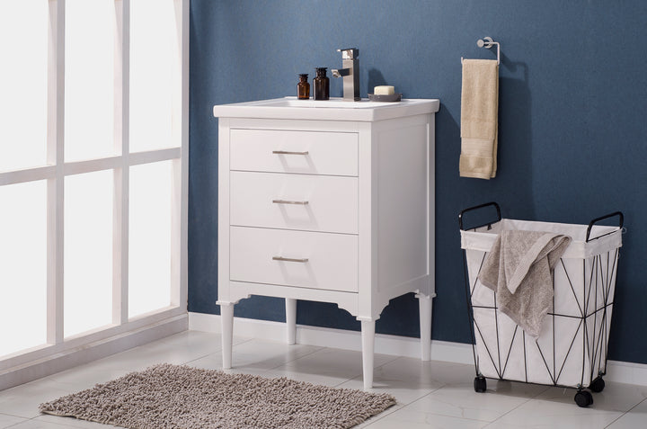 Mason 24" Single Sink Vanity with Porcelain Top