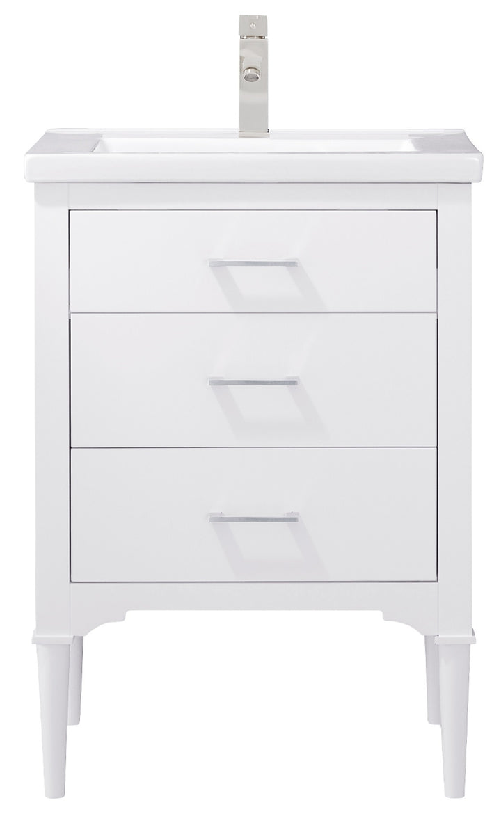 Mason 24" Single Sink Vanity with Porcelain Top