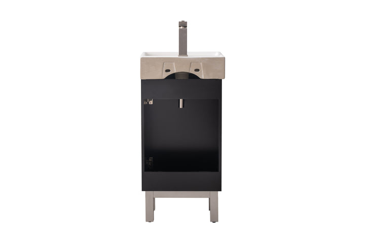 Stella 16.5" Single Sink Vanity with Porcelain Top