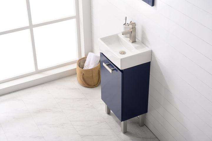 Stella 16.5" Single Sink Vanity with Porcelain Top