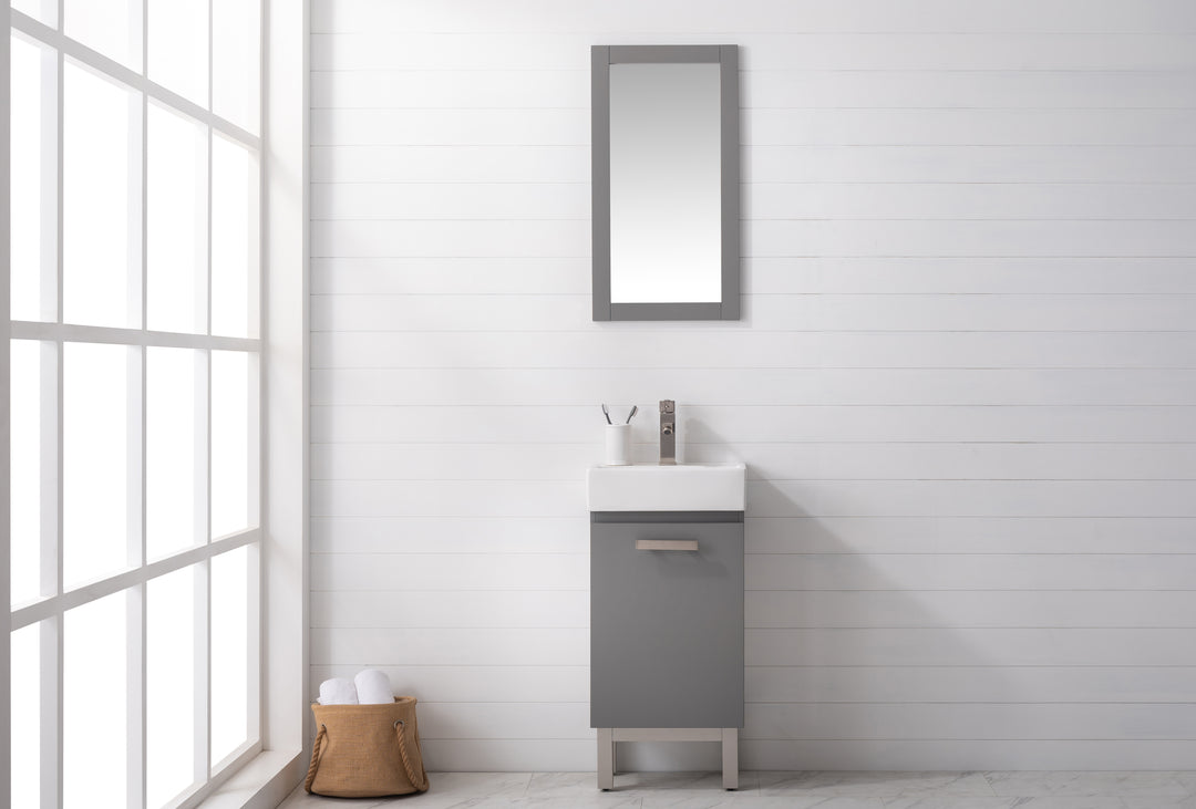Stella 16.5" Single Sink Vanity with Porcelain Top