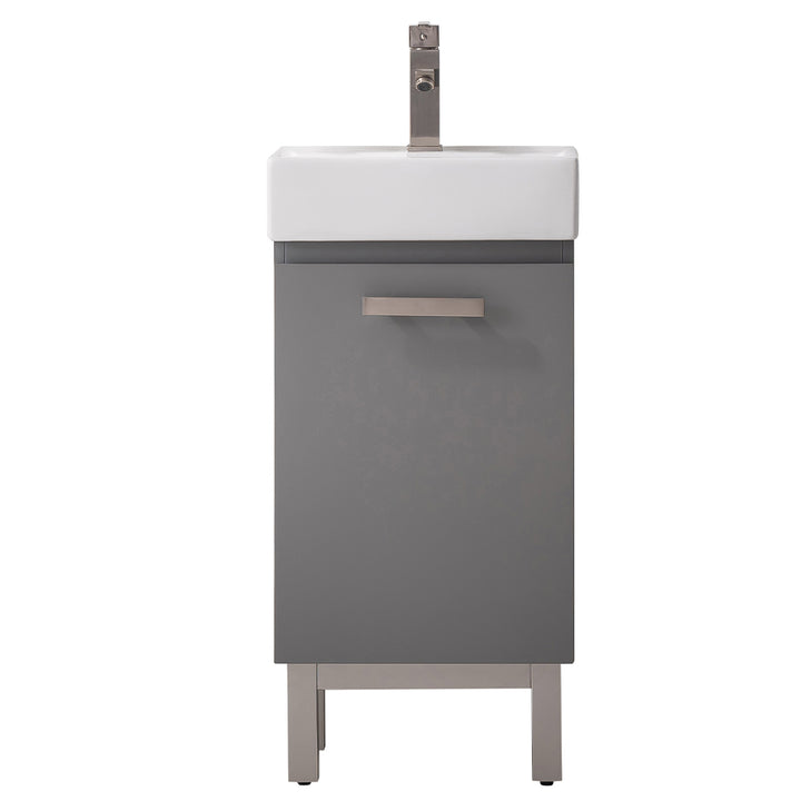 Stella 16.5" Single Sink Vanity with Porcelain Top